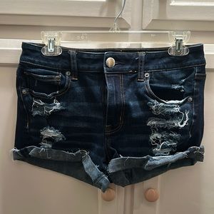 Americans eagle high-rise jean shorts size 8